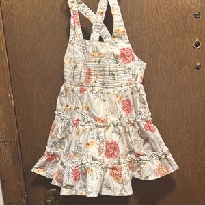 Koala Kids Cream and Pink Smocked Sundress